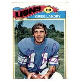 1977 Topps - Greg Landry #136 Autographed On-Card
