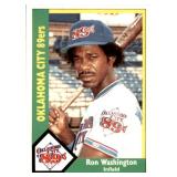 Ron Washington Minor League Card Legendary Baseball Coach