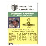 Ron Washington Minor League Card Legendary Baseball Coach