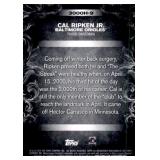 2016 Topps Cal Ripken Jr. 3000 Hits Club Card
