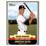 2019 Topps Heritage Christian Yelich Award Winner Card