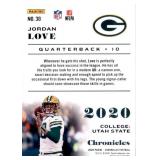 2022 Panini Chronicles Jordan Love Rookie Card