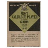 1961 Topps - Most Valuable Players Roger Maris #478