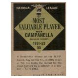 1961 Topps - Roy Campanella #480 MVP Card Vintage Baseball