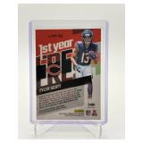 2023 Donruss Optic Tyler Scott Rookie Game Used Jersey Card Chicago Bears
