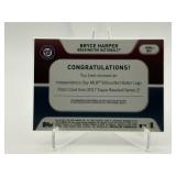 2017 Topps Series 2 Bryce Harper Commemorative Batter Logo Card