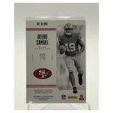 2019 Panini Illusions Deebo Samuel Great Expectations Game Used Jersey Card