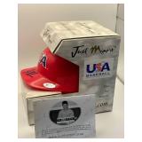 Just Minors Joe Mauer Autographed Team USA Mini Helmet, Serial Numbered 39/120, Rare, Just over 100 Were Made, Comes With Certificate of Authenticity and Original Box