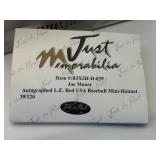 Just Minors Joe Mauer Autographed Team USA Mini Helmet, Serial Numbered 39/120, Rare, Just over 100 Were Made, Comes With Certificate of Authenticity and Original Box