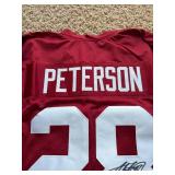 Adrian Peterson Autographed Jersey, Oklahoma Sooner College Jersey, Minnesota Vikings Legend, Autograph Authenticated by JSA Authentications, Comes With Certificate