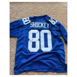 Jeremy Shockey Autographed New York Giants Football Jersey, Autograph Authenticated and Certified by JSA Authentication