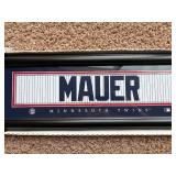 Joe Mauer Minnesota Twins Framed Collectible Plaque, Comes in Original Box, This is a Great Baseball Collectible to Hang on the Wall