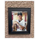 Justin Morneau Autographed Minnesota Twins Issued Picture, 8x10 Picture, Authenticated by MLB, Seal on the Bottom Left Corner