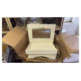 30-Pack of Dessert Boxes, White Color With Clear Window So you Can See What’s Inside, Great for Cakes, Donuts and Cookies