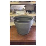 14 Inch Natural IronStone Garden and Flower Pot, Timberlake Slate Color, Indoor and Outdoor Use, Quality Material, 3.60 Gallon Triple Layered Coating for a Lasting Finish