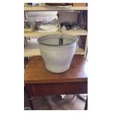 14 Inch Natural IronStone Garden and Flower Pot, Gray Color, Indoor and Outdoor U se, Quality M aterial, 3.6 Gallon Triple Layered Coating for a Lasting Finish