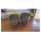 Twon IronStone Pots, Six Inches, Dark Cappuchino Color, Sturdy Material, Good Quality, Triple Finished Coating, Great for Gardens and Flowers