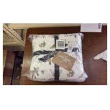 Eddie Bauer Brand Flannel Sheet Set, Queen Sized Bed, Retail $60 | Woodland Animals Print, Foxes, Rabbits, Deer, Very Soft
