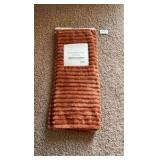 50”x60” Decorative Throw, Super Soft,  Spice Color