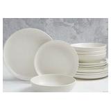 Fieldcrest Legacy Baige 11-pc. Stoneware Dinnerware Set Retail $120 - 3 dinner plates, 4 salad plates , 4 bowls Color Baige