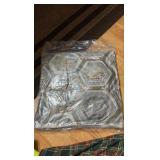 Decorative Pillow for Sofa or Bed, Gold, Silver and Blue Colors