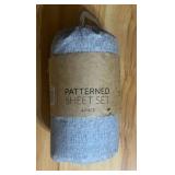 King | Patterend sheet set - 4pc - flat sheet - fitted sheet - 2 pillowcases