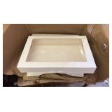 30-Pack of Dessert Boxes, White Color With Clear Window So you Can See What’s Inside, Great for Cakes, Donuts and Cookies