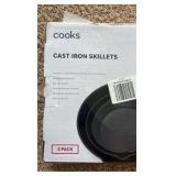 Cooks 3-Piece Cast Iron Skillet Set