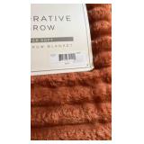 50”x60” Decorative Throw, Super Soft,  Spice Color