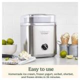 Pure Indulgence 2 Quart Frozen Yogurt-Sorbet & Ice Cream MakerICE-30BCP1 Retail $130
