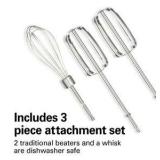 Hamilton Beach 6-Speed Electric Hand Mixer, with QuickBurst, Storage Case & 3 Attachments, Mixer for Kitchen, Black