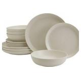 Fieldcrest Legacy Baige 11-pc. Stoneware Dinnerware Set Retail $120 - 3 dinner plates, 4 salad plates , 4 bowls Color Baige