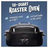 Nostalgia 18 Quart Professional Roaster Oven, Black Color