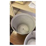 Three 12-Inch IronStone Pots, Timerbline Pearl ColorGreat for Indoor or Outdoor Use, Gardens and Flowers, Triple Coated for Lasting Finish