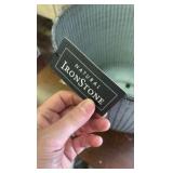 IronStone Pot, Steel Blue Color, 12-Inch Size, Great for Gardens and Flowers, Sturdy Material, Indoor and Outdoor Use