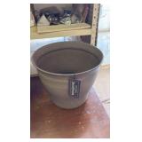 Twon Brown Ironstone Pots, 12-Inch Size, Sturdy Material, Great for Gardens and Flowers, Indoor and Outdoor Use