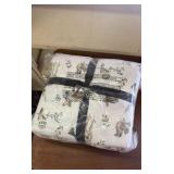 Eddie Bauer Brand Flannel Sheet Set, Queen Sized Bed, Retail $60 | Woodland Animals Print, Foxes, Rabbits, Deer, Very Soft