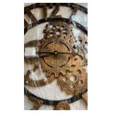 24” Industrial Wooden Wall Clock