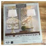 Stylecraft 34.25" Chantilly 2-pc. Lamp Set Retail $160