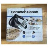 Hamilton Beach 6-Speed Electric Hand Mixer, with QuickBurst, Storage Case & 3 Attachments, Mixer for Kitchen, Black