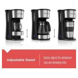 BLACK+DECKER CM0755S 4-in-1 5-Cup Coffee Station Coffeemaker, Stainless Steel
