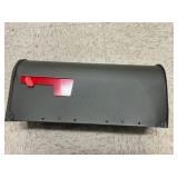 Mailbox Elite Bronze, Medium, Steel, Post Mount, Small dent back corner, 9”h x 7”w x 20d