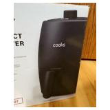 Cooks Brand Compact Air Fryer, Black Color, 2.0 Quart Size