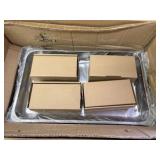 Four Chafing Dish Set for Buffets and Parties, New in Box, Parts Should all Be There, Includes 8 Pans (Enough for Four Sets of Two Where One Pan Holds the Food and Another Holds the Water, and 4 Lids)