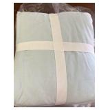 Four Piece Sheet Set Light Blue Color, 100% Cotton Queen Sized, Two Standard Pillow Cases Included OEKO TEX Standard 100