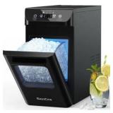 Nugget Ice Maker 44lbs/Day Countertop Ice Maker, Ice Makers with Self-Cleaning & Timer, Retail $599.99 | One-Click Operation, Chewable Ice Pebble Ice Maker Machine with Scoop&Basket for Home/Kitchen/O