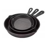 Cooks 3-Piece Cast Iron Skillet Set