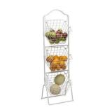 Three tier floor basket, 4 feet high solid steel stand three baskets 11 x 11 x 8 basket size Retail $190