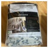 Beautyrest Marselle Heated Automatic Shut Off Washable Midweight Throw Leopard Print