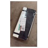 Plastic Straw Outdoor Waterproof Patio and Deck Rug, Foldable, Reversible, Great for Camping, RV, Deck, Porch, Picnic, Beach, Balcony, Black and White Stripes Design